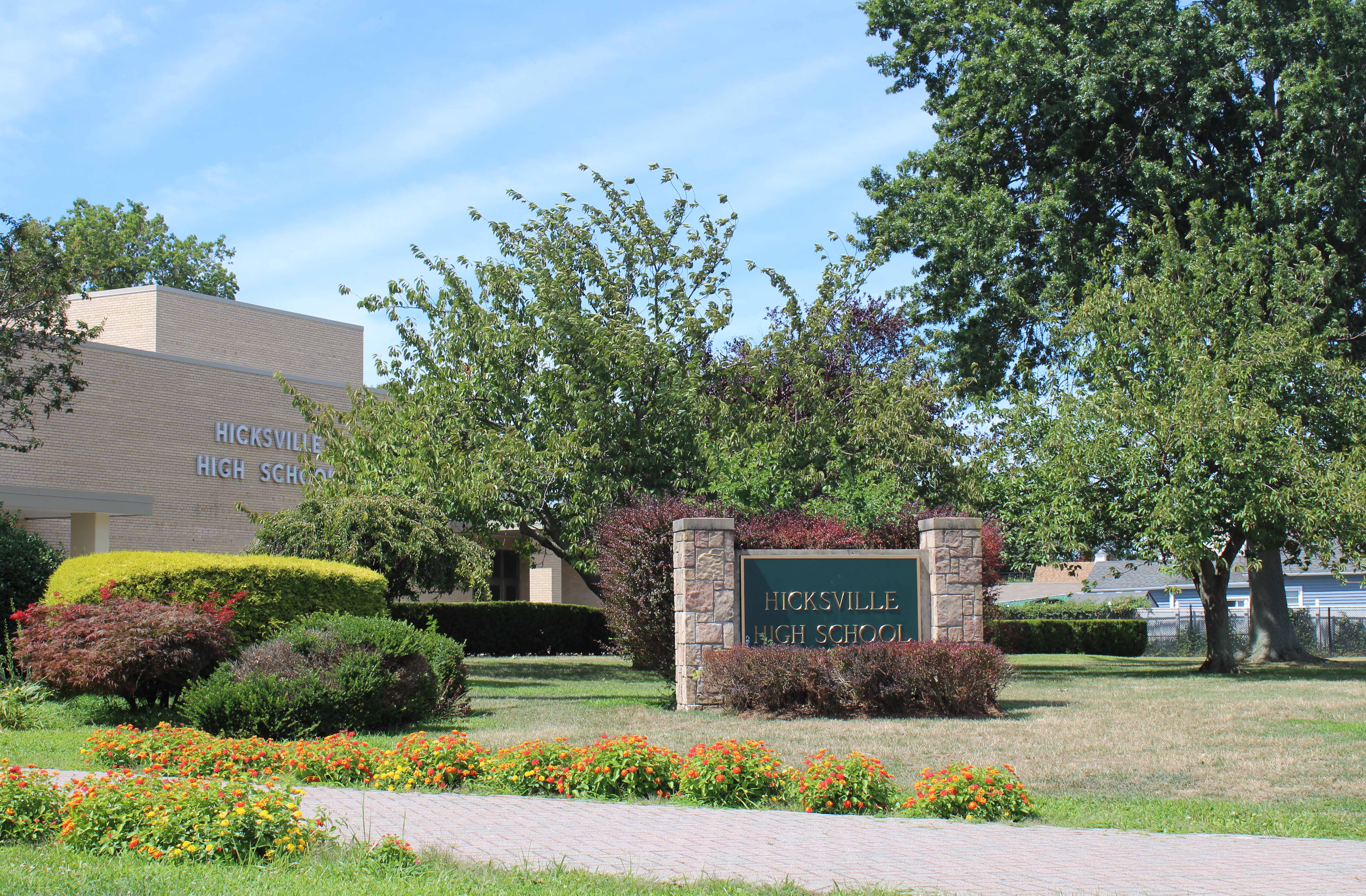 Outside of Hicksville high School